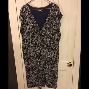 Blue Old Navy Midi Dress Size 3X